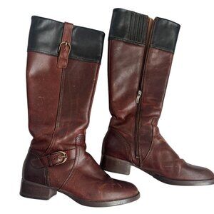 Ariat Leather Women's Size 6B Knee-High Riding Boots Brown & Black